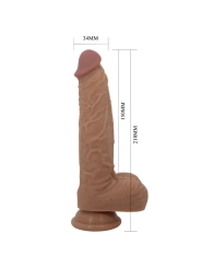 Jonathan Silikondildo 3 Vibrationen + 3 Einführmassnahmen Fernbedienbares 21 cm von Pretty Love High Grade