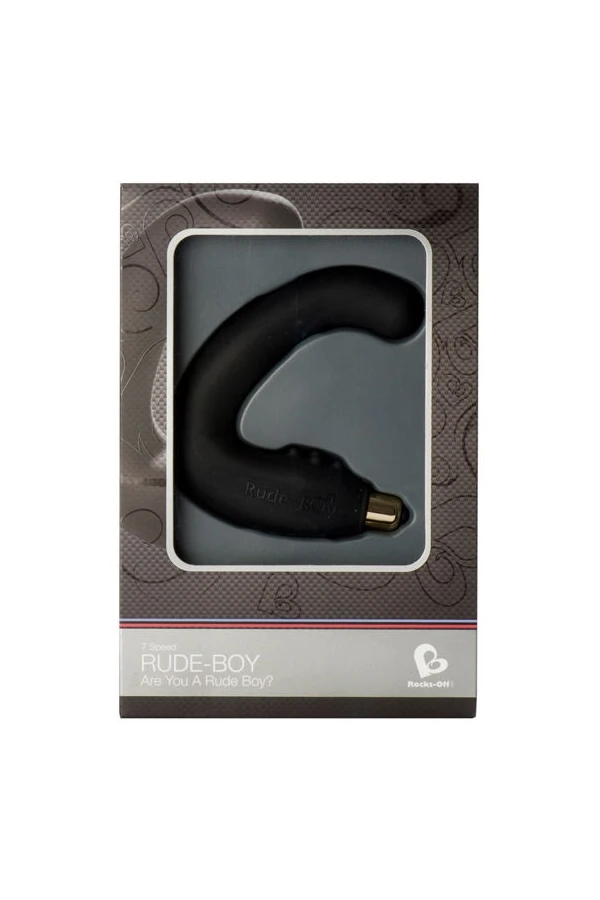 Rude-Boy Männliches G-Spot-Massager 7 V Schwarz von Rocks-Off