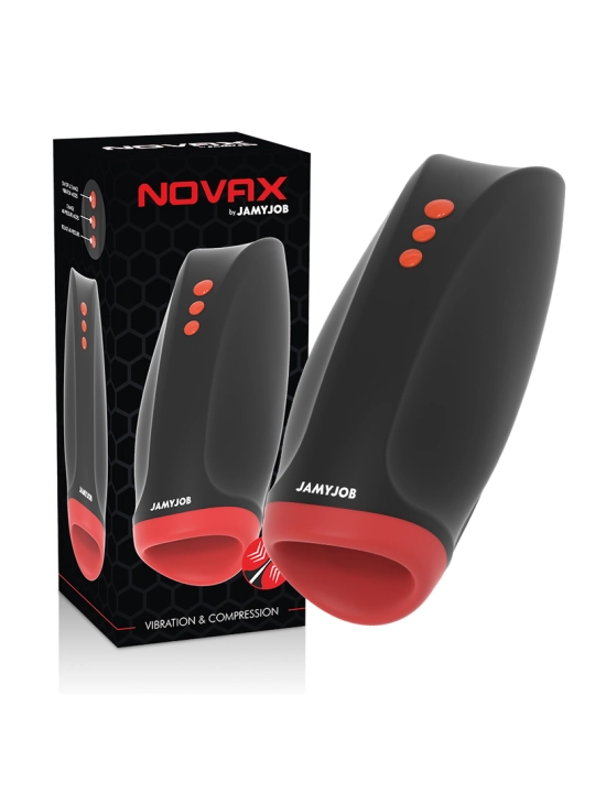 Novax Masturbator mit Vibration und Kompression von Jamyjob