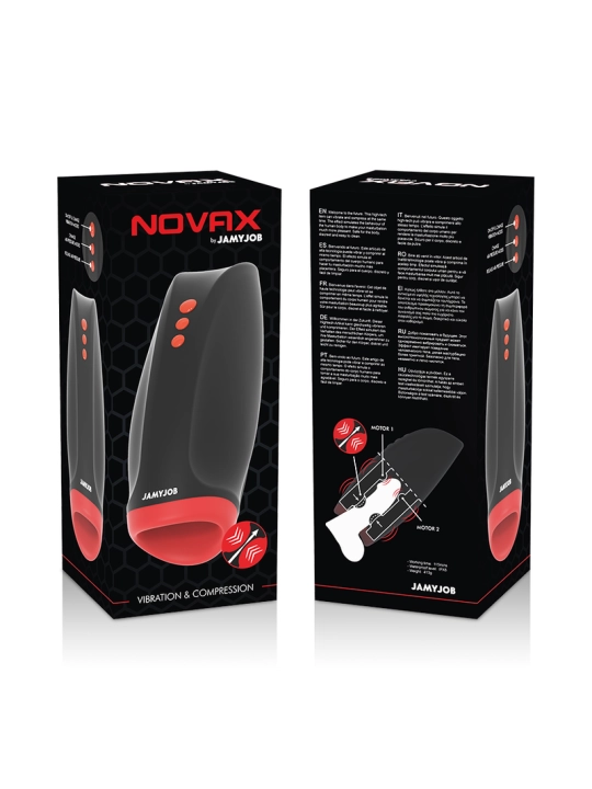 Novax Masturbator mit Vibration und Kompression von Jamyjob