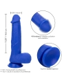 Admiral Kapitn Realistischer Dildo-Vibrator Blau von Calexotics