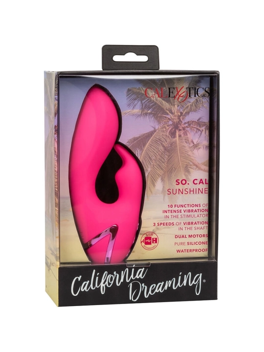 So. Cal Sunshine Vibrator Rabbit Fuchsia von California Dreaming von Calexotics