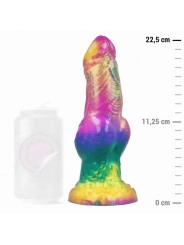 Iris Dildo mit Regenbogenfarbenen Hoden der Vergnügung von Epic