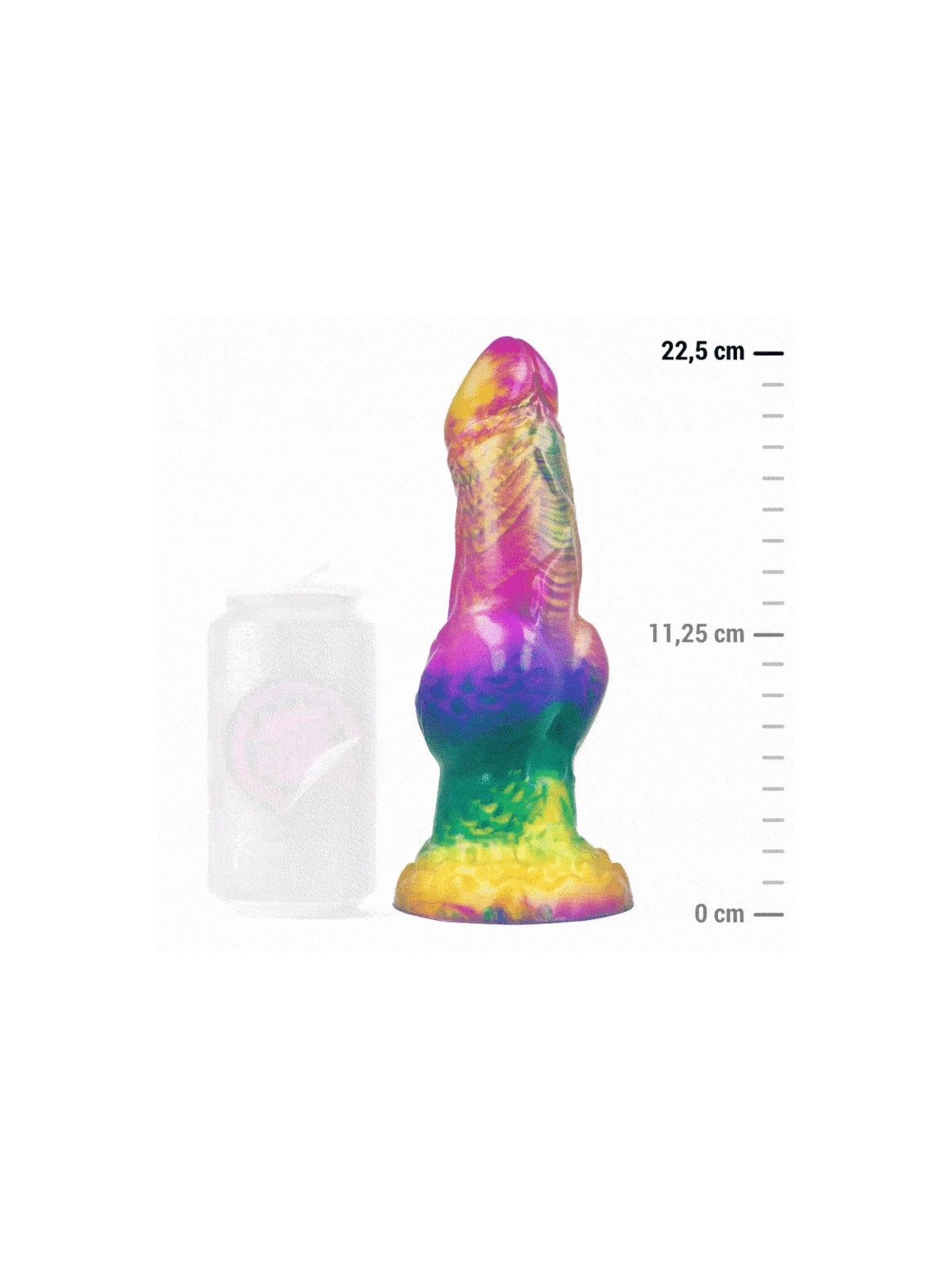 Iris Dildo mit Regenbogenfarbenen Hoden der Vergnügung von Epic