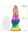 Iris Dildo mit Regenbogenfarbenen Hoden der Vergnügung von Epic