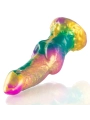 Iris Dildo mit Regenbogenfarbenen Hoden der Vergnügung von Epic