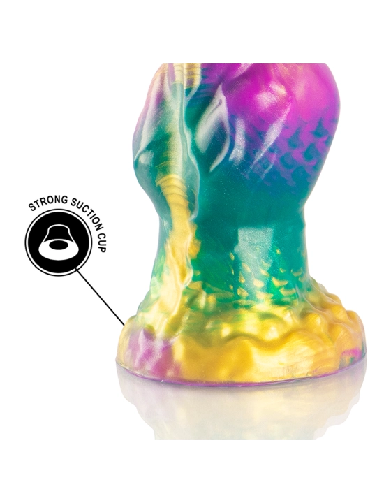 Iris Dildo mit Regenbogenfarbenen Hoden der Vergnügung von Epic