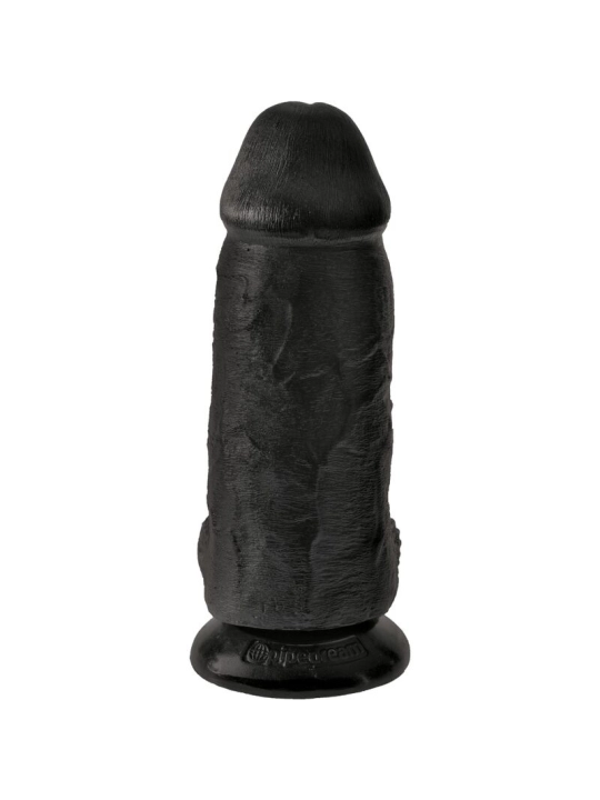 Polliger Realistischer Penis 23 cm Schwarz von King Cock