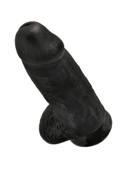 Polliger Realistischer Penis 23 cm Schwarz von King Cock