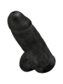 Polliger Realistischer Penis 23 cm Schwarz von King Cock