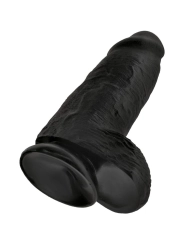 Polliger Realistischer Penis 23 cm Schwarz von King Cock