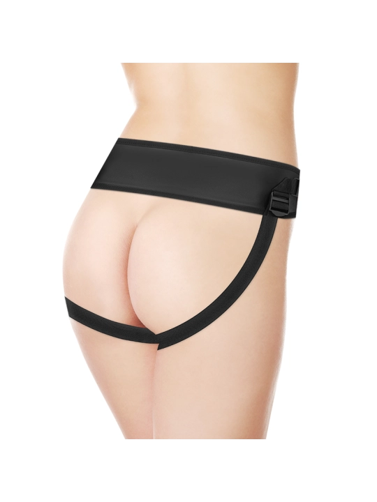 Harness + Silikon Dichte Artikulierbares Cocksil Schwarz 19,5 cm von Cock Miller