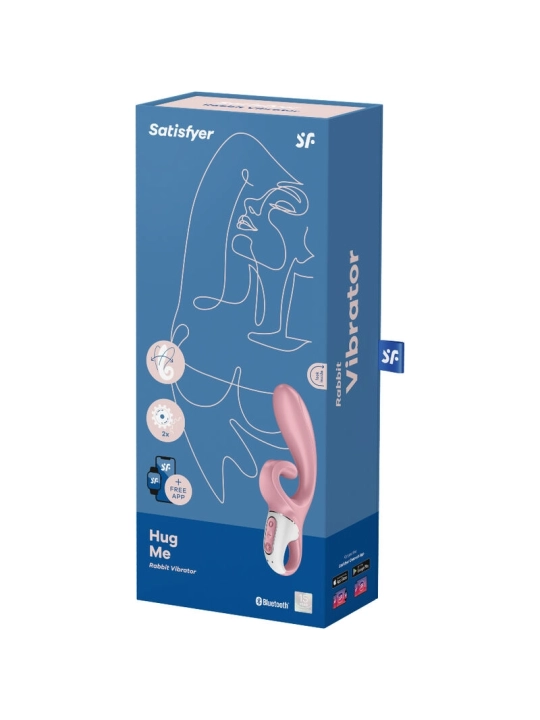 Hug Me Rabbit Vibrator App Rosa von Satisfyer Connect