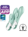 Air Pump Bunny 5+ Aufblasbare Kaninchenvibrator-App Grün von Satisfyer Connect