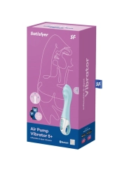 Air Pump Vibrator 5+ Aufblasbare G-Spot-Vibrator-App Blau von Satisfyer Connect