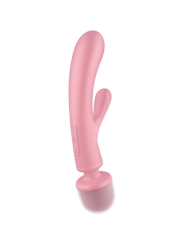 Triple Lover Rabbit Vibrator Massager Rosa von Satisfyer Vibrator