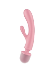 Triple Lover Rabbit Vibrator Massager Rosa von Satisfyer Vibrator