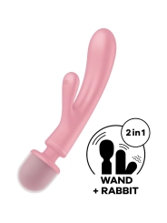 Triple Lover Rabbit Vibrator Massager Rosa von Satisfyer Vibrator