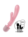 Triple Lover Rabbit Vibrator Massager Rosa von Satisfyer Vibrator