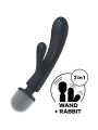 Triple Lover Rabbit Vibrator Massager Grau von Satisfyer Vibrator