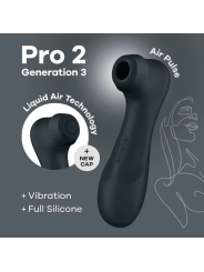 Pro 2 Generation 3 Liquid Air Technology Schwarz von Satisfyer Air Pulse