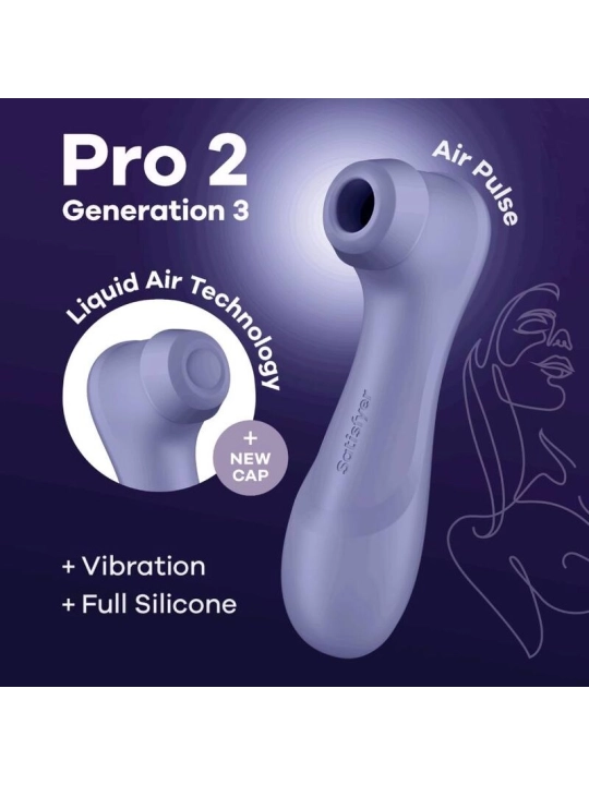 Pro 2 Generation 3 Liquid Air Technology Lila von Satisfyer Air Pulse