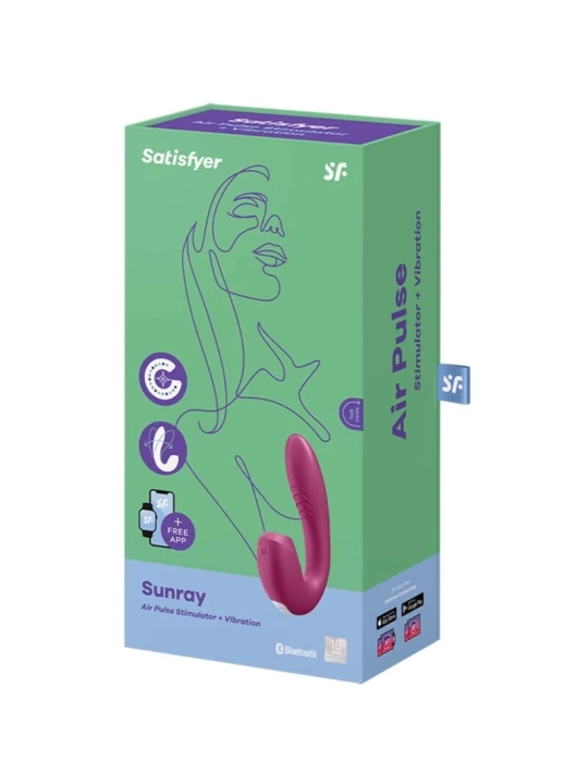 Sunray Stimulator und Vibrator App Rot von Satisfyer Connect