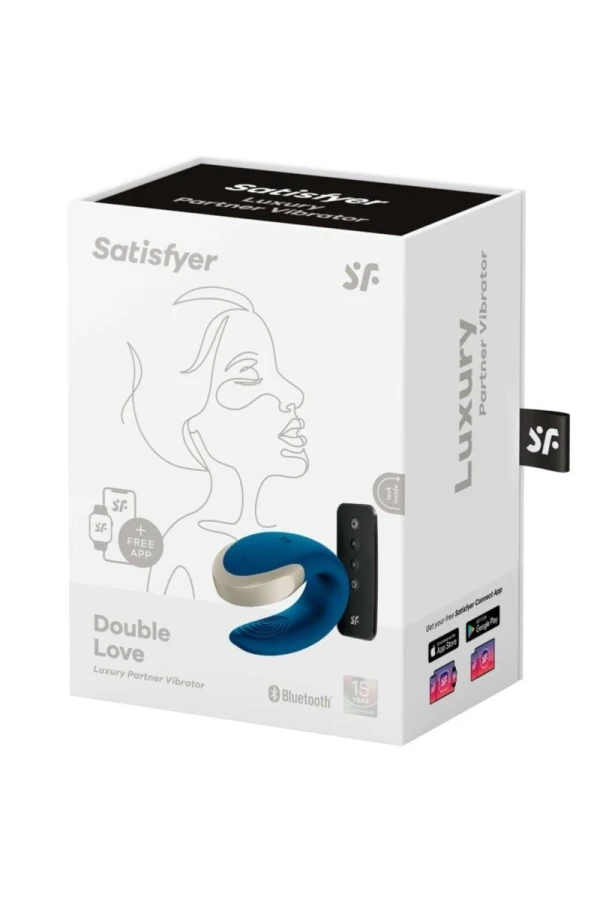 Double Love Luxury Partner Vibrator Blau von Satisfyer Partner