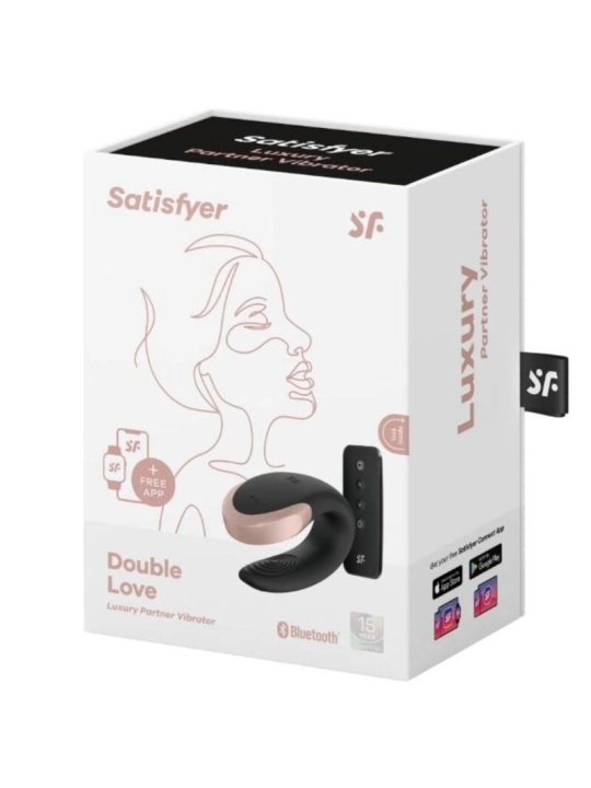 Double Love Luxury Partner Vibrator Schwarz von Satisfyer Partner