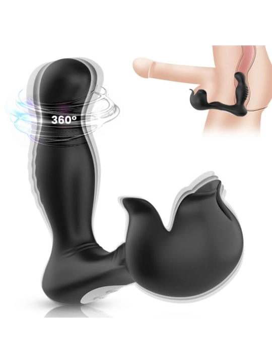 Surround Vibrator Anal & Stimulator Hoden Fernbedienbares Schwarz von Armony For Him