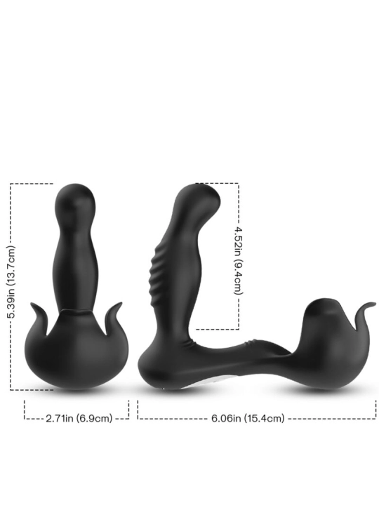 Surround Vibrator Anal & Stimulator Hoden Fernbedienbares Schwarz von Armony For Him