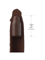 Pipedreams Sleeve 22,86 cm + 7,62 cm Plug Brown von Fantasy X-Tensions