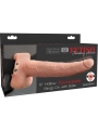 Verstellbares Gurt Realistischer Penis wiederaufladbar und Vibrator 23 cm von Fetish Fantasy Series