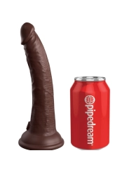 Elite Realistischer Silikondildo 17.8 cm Braun von King Cock