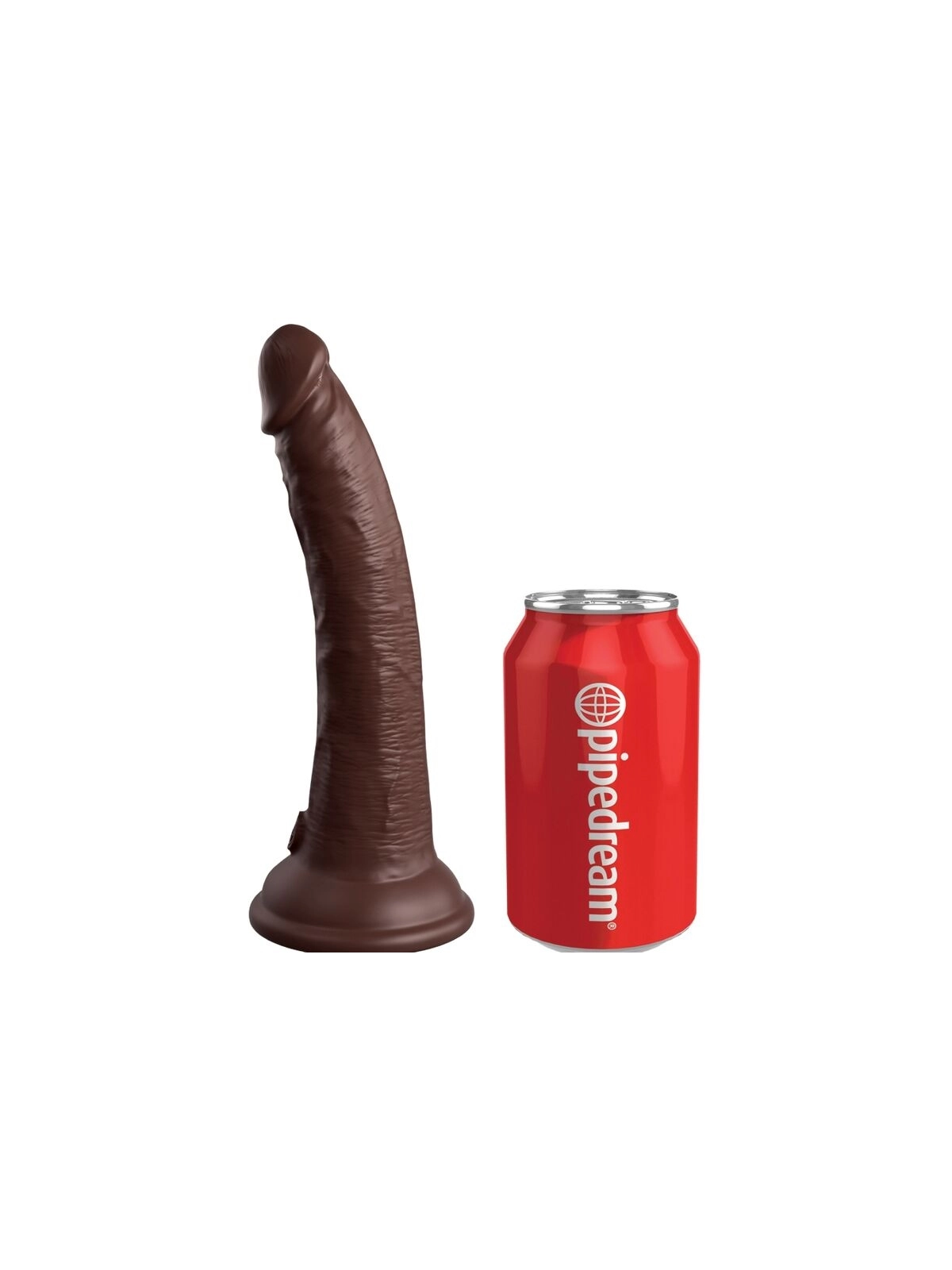 Elite Realistischer Silikondildo 17.8 cm Braun von King Cock