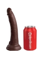 Elite Realistischer Silikondildo 17.8 cm Braun von King Cock