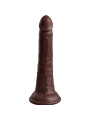 Elite Realistischer Silikondildo 17.8 cm Braun von King Cock