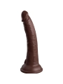 Elite Realistischer Silikondildo 17.8 cm Braun von King Cock