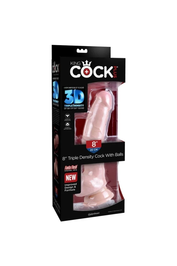 Dreifachdensittspenis 18.4 cm von King Cock Plus