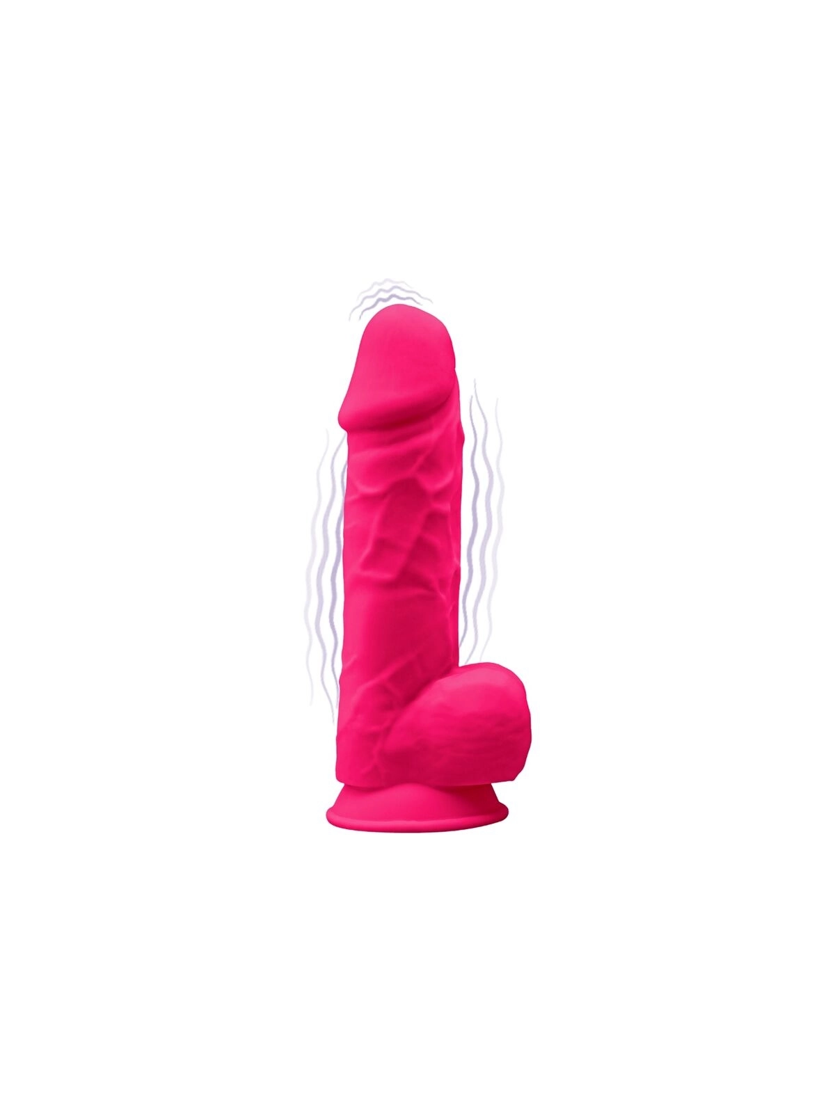 Model 1 Realistischer Penisvibrator Silikon Premium Silexpan Fuchsia 21.5 cm von Silexd