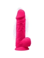 Model 1 Realistischer Penisvibrator Silikon Premium Silexpan Fuchsia 21.5 cm von Silexd