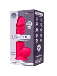 Model 1 Realistischer Penisvibrator Silikon Premium Silexpan Fuchsia 21.5 cm von Silexd