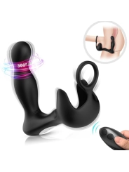 Surround Vibrator Anal & Stimulator Hoden & Ring Fernbedienbares Schwarz von Armony For Him