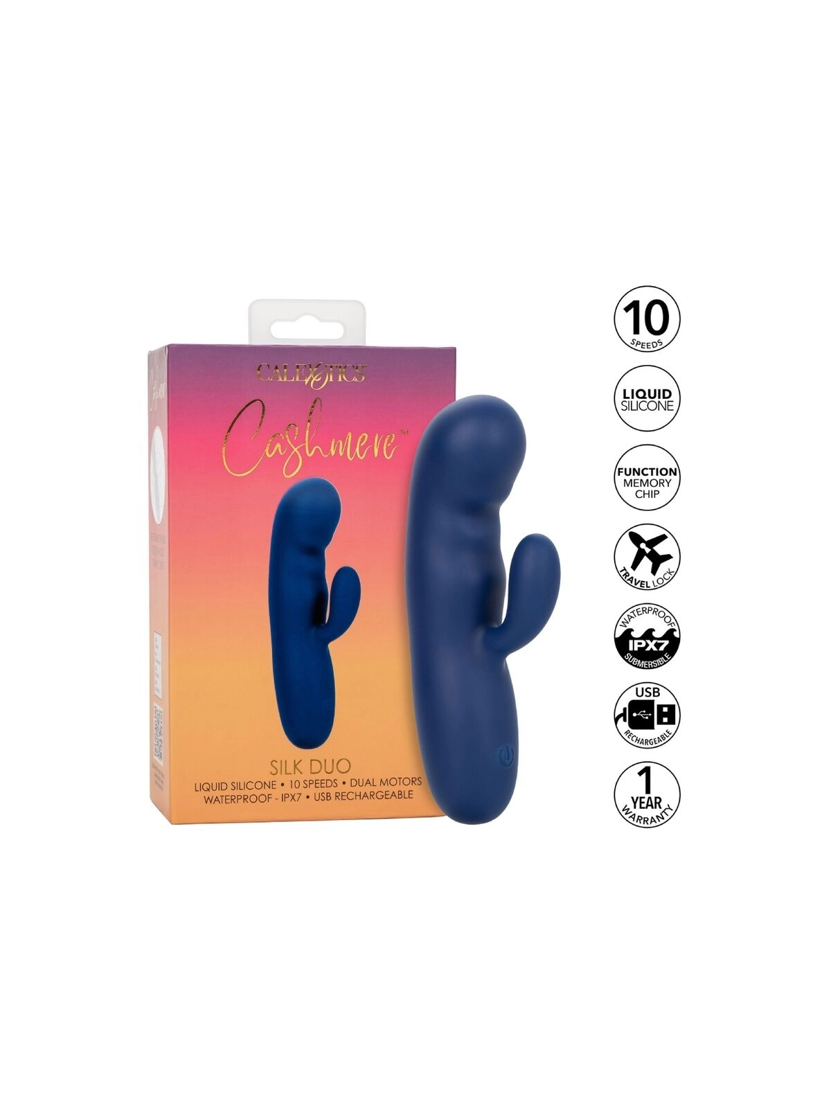 Cashmere-Seiden-Duo-Blau von Calexotics