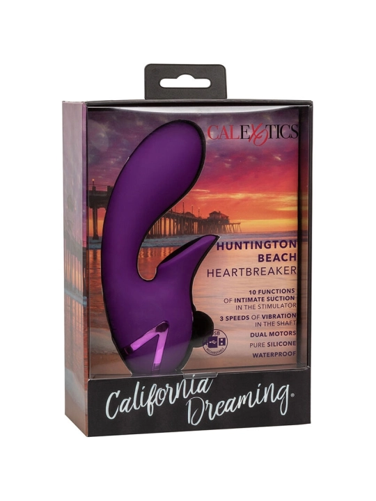 Huntington Beach Heartbreaker Stimulator & Sucker Lila von California Dreaming von Calexotics