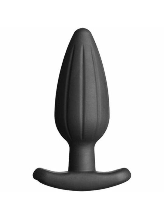 Silikon Schwarz Rocker Butt Plug Gro von Electrastim