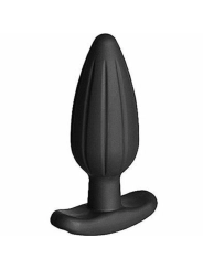 Silikon Schwarz Rocker Butt Plug Gro von Electrastim