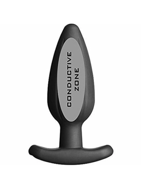 Silikon Schwarz Rocker Butt Plug Gro von Electrastim