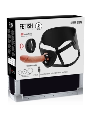 Harness mit Fernbedienungs-Dildo-Uhren-Technologie von Fetish Submissive Cyber Strap