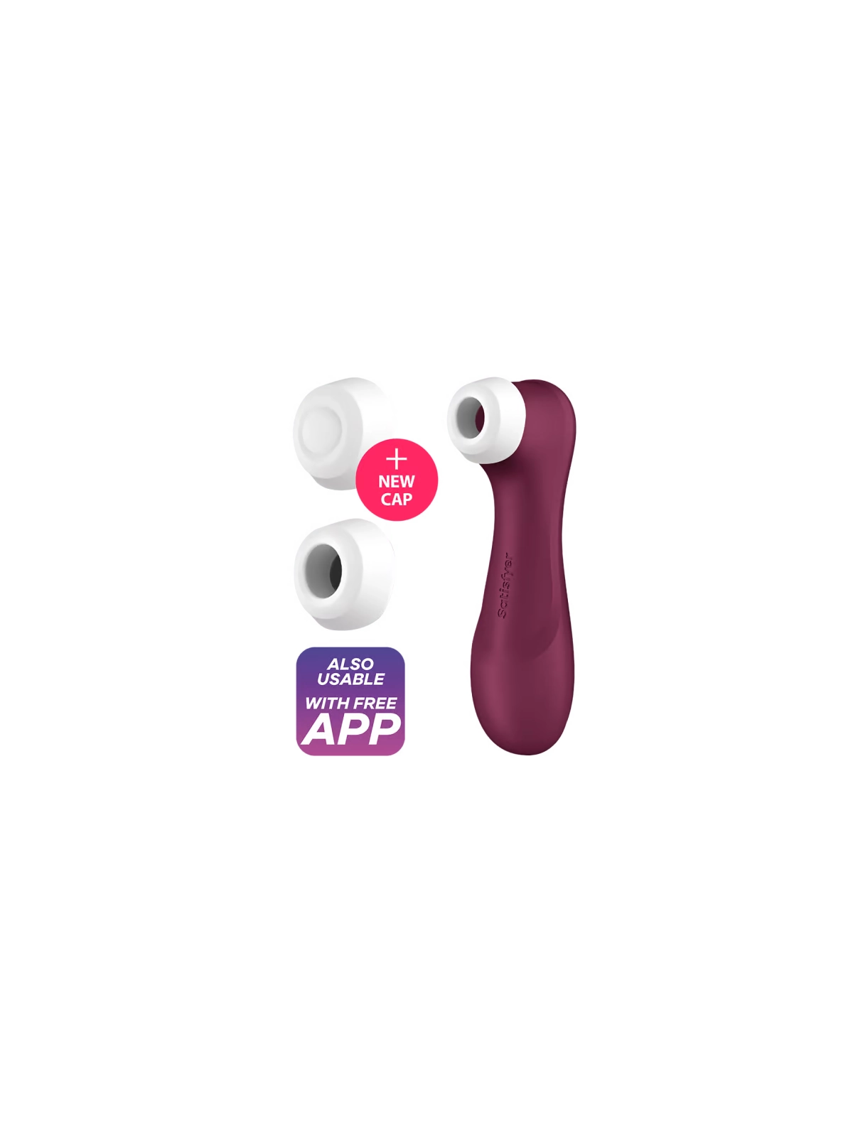 Pro 2 Generation 3 Wine Red Bluetooth & App von Satisfyer Air Pulse